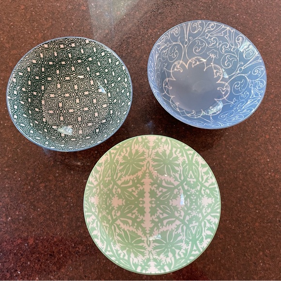 Patina Vie Anthropology History & Style Collide Bundle of Three Bowls - Picture 3 of 8